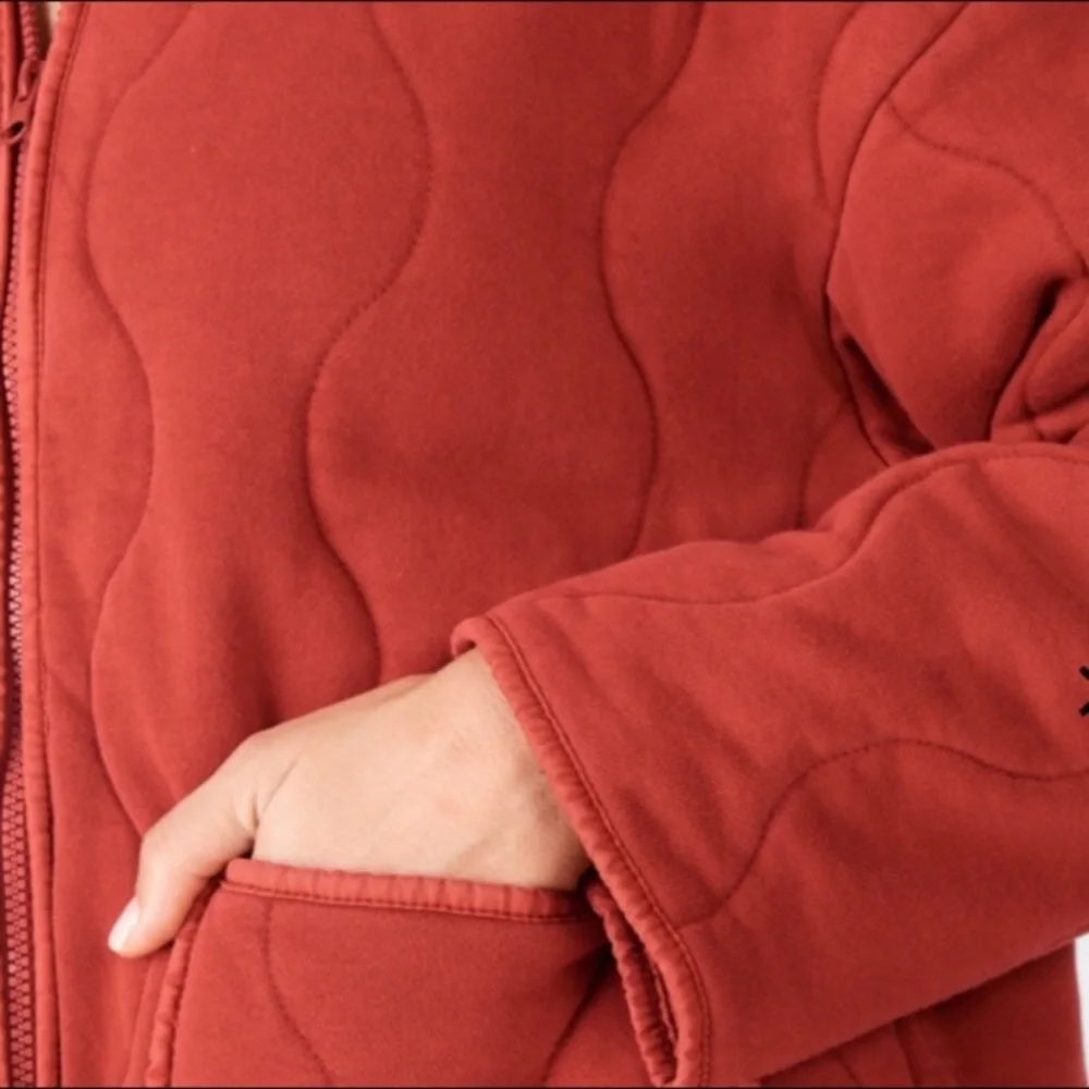 Fabletics Tedi Quilted Jacket Mandarine - Picture 4 of 12